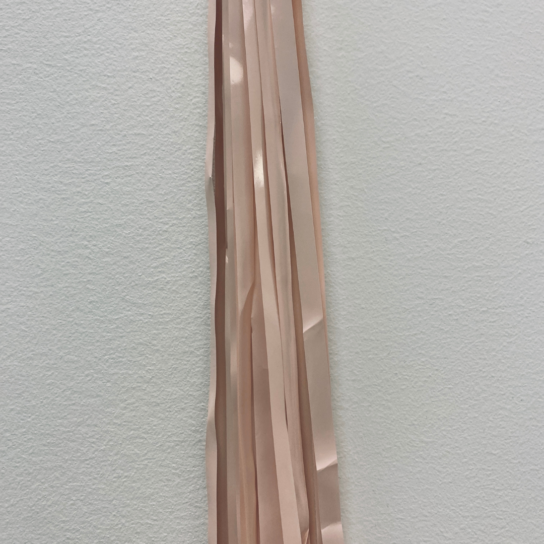 Pale Pink Hanging Streamer Balloon Tails
