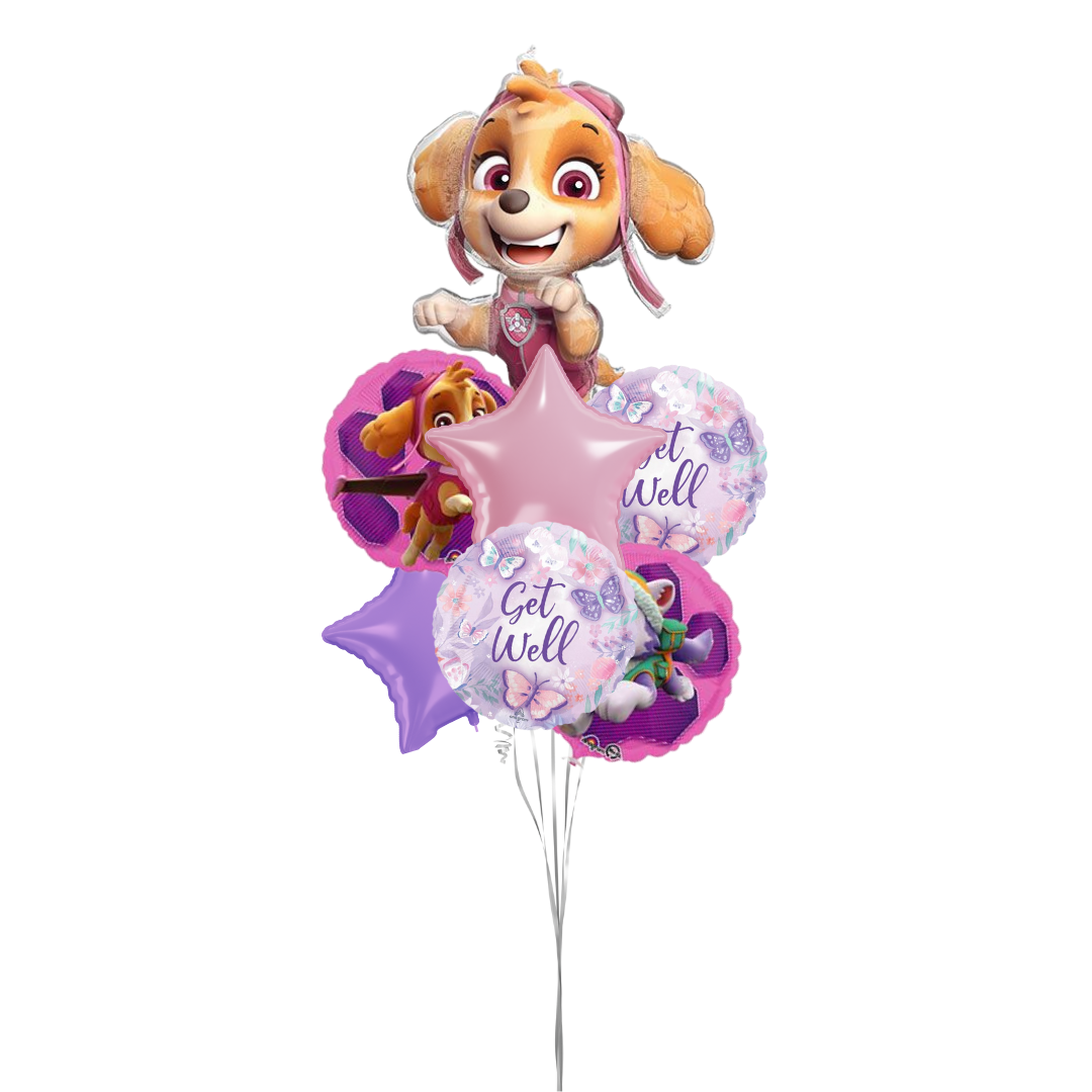 Paw Patrol Sky Get Well Hospital Balloon Bouquet