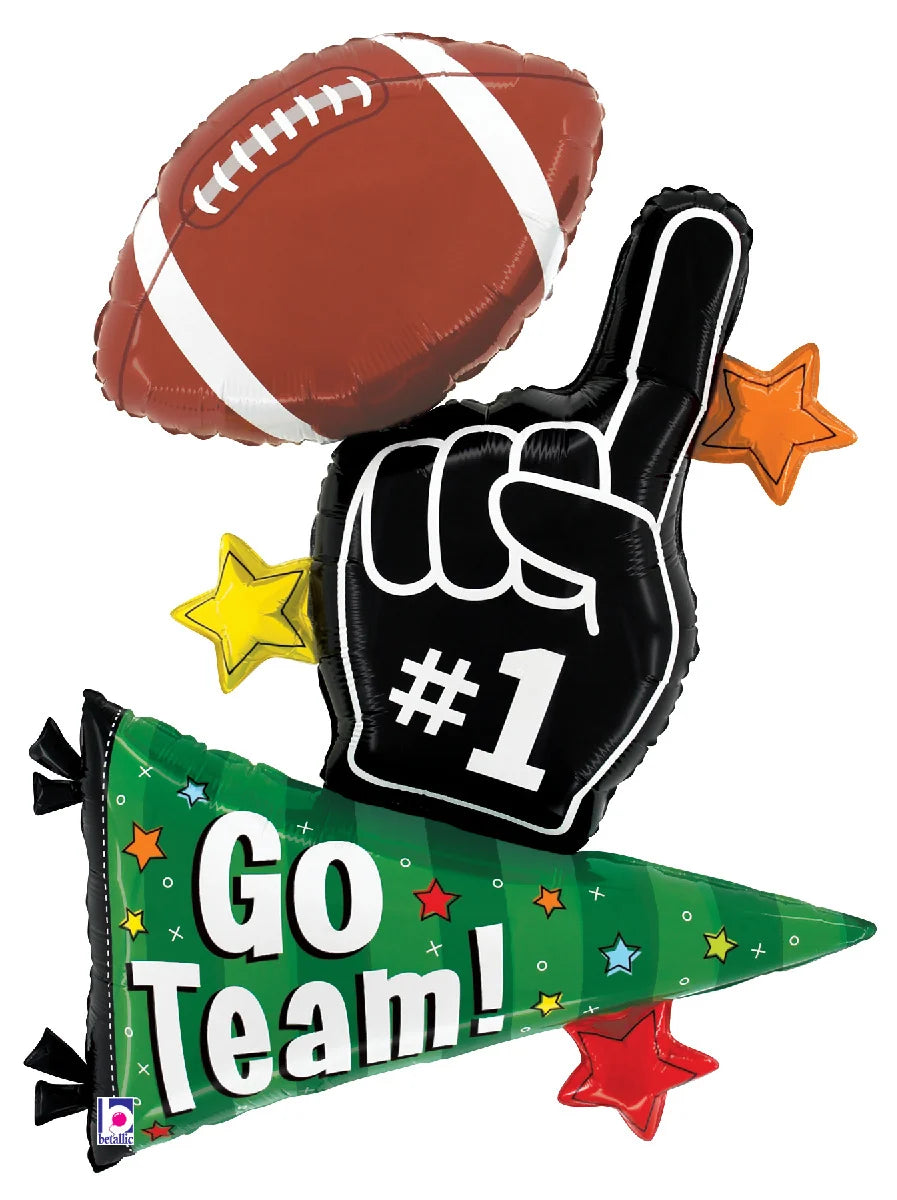 Tailgate Trio Go Team Foil Balloon