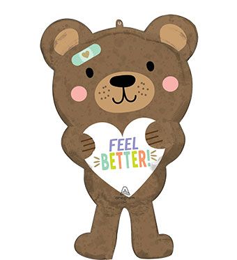 LRG SHP FEEL BETTER BEAR 30"