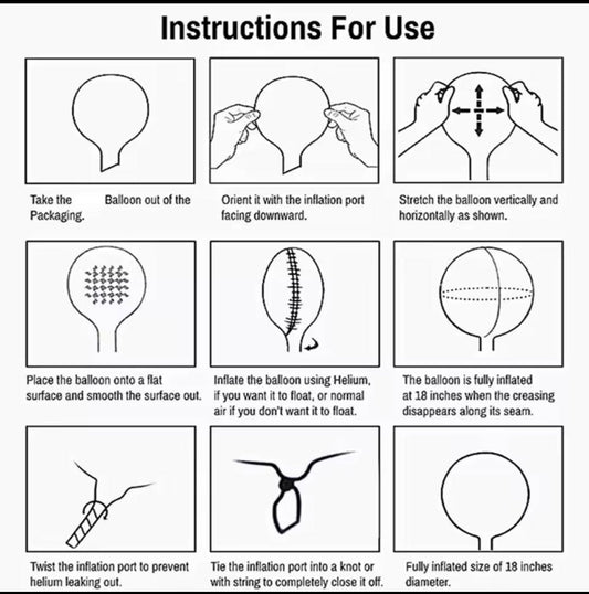UNINFLATED - Bobo Bubble Balloons
