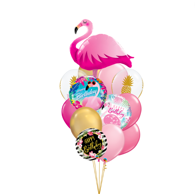 Flamingo Birthday Balloon Bouquet