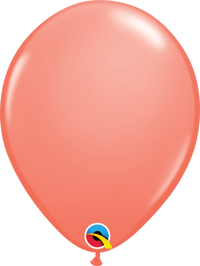 product image of 11 inch latex balloon in the color coral