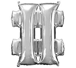 Air-Filled, Non-Floating Small Print Letters (16 Inch)