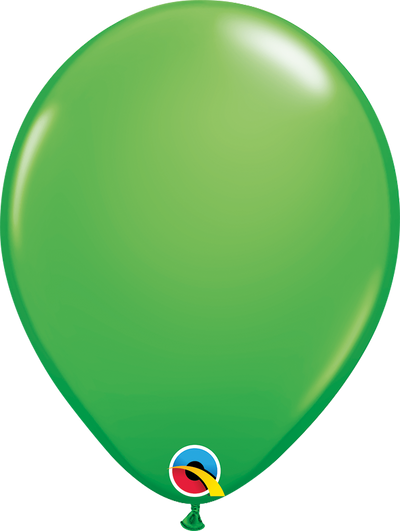 product image of 11 inch latex balloon in the color spring green/grass green