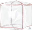 Rose Gold Trimz Cubez Balloon (16 Inch)