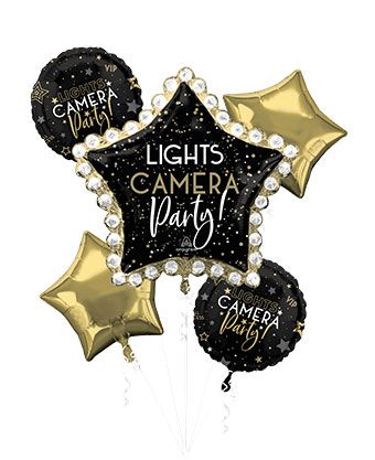 Old Hollywood Movie Night Balloons