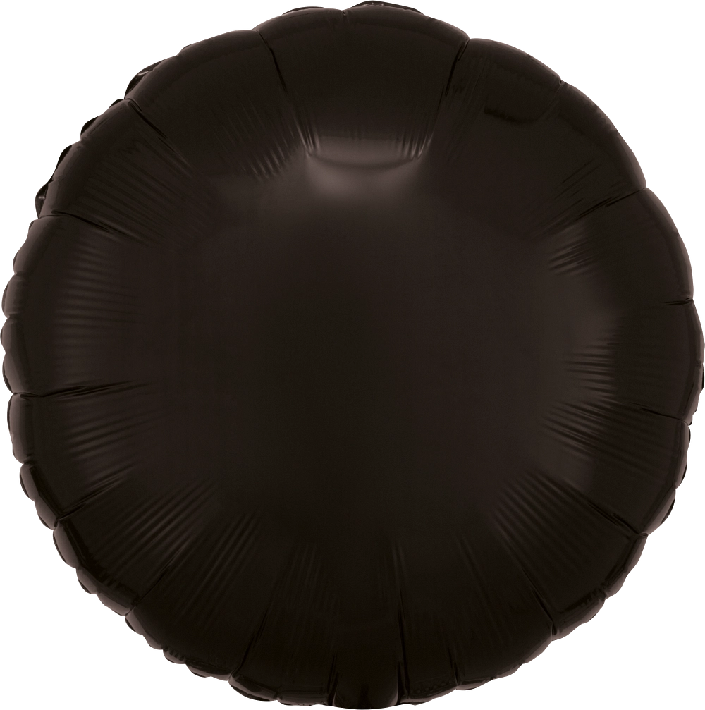 Black Circle 18" Foil Balloon