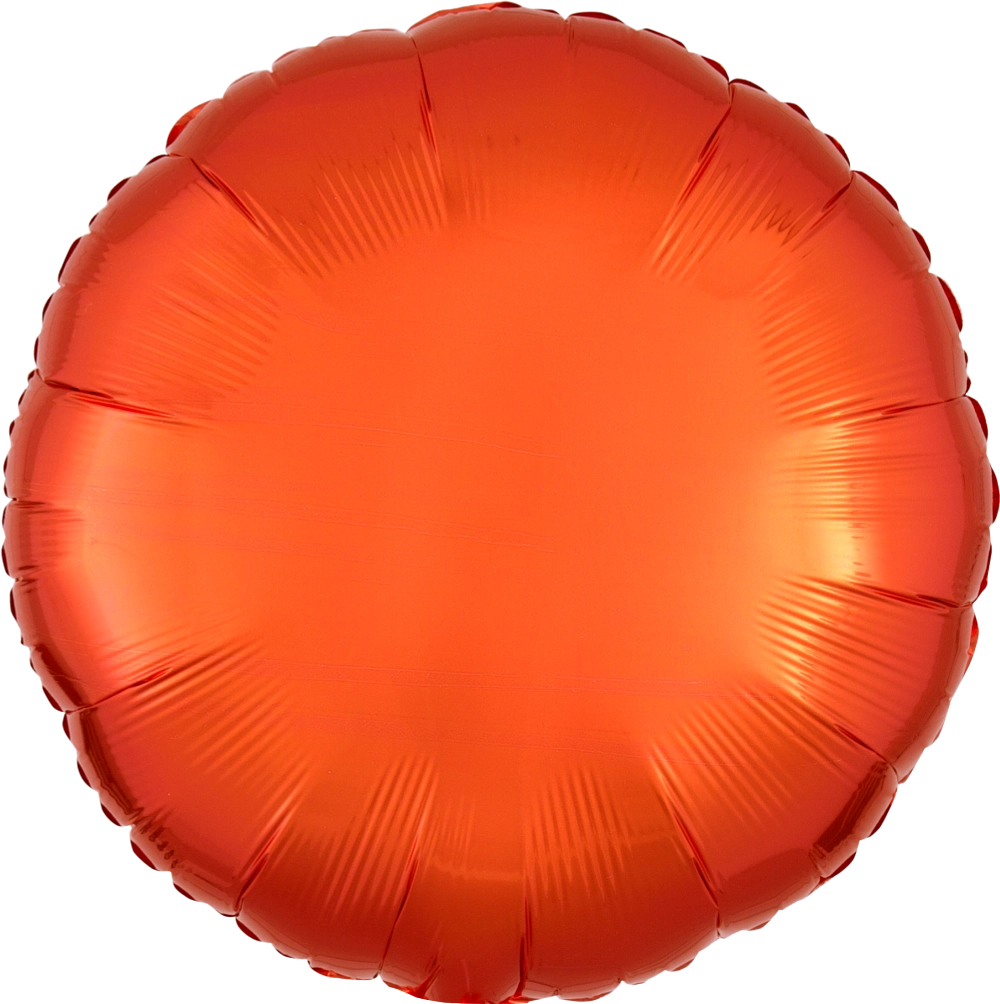 Orange Circle 18" Foil Balloon