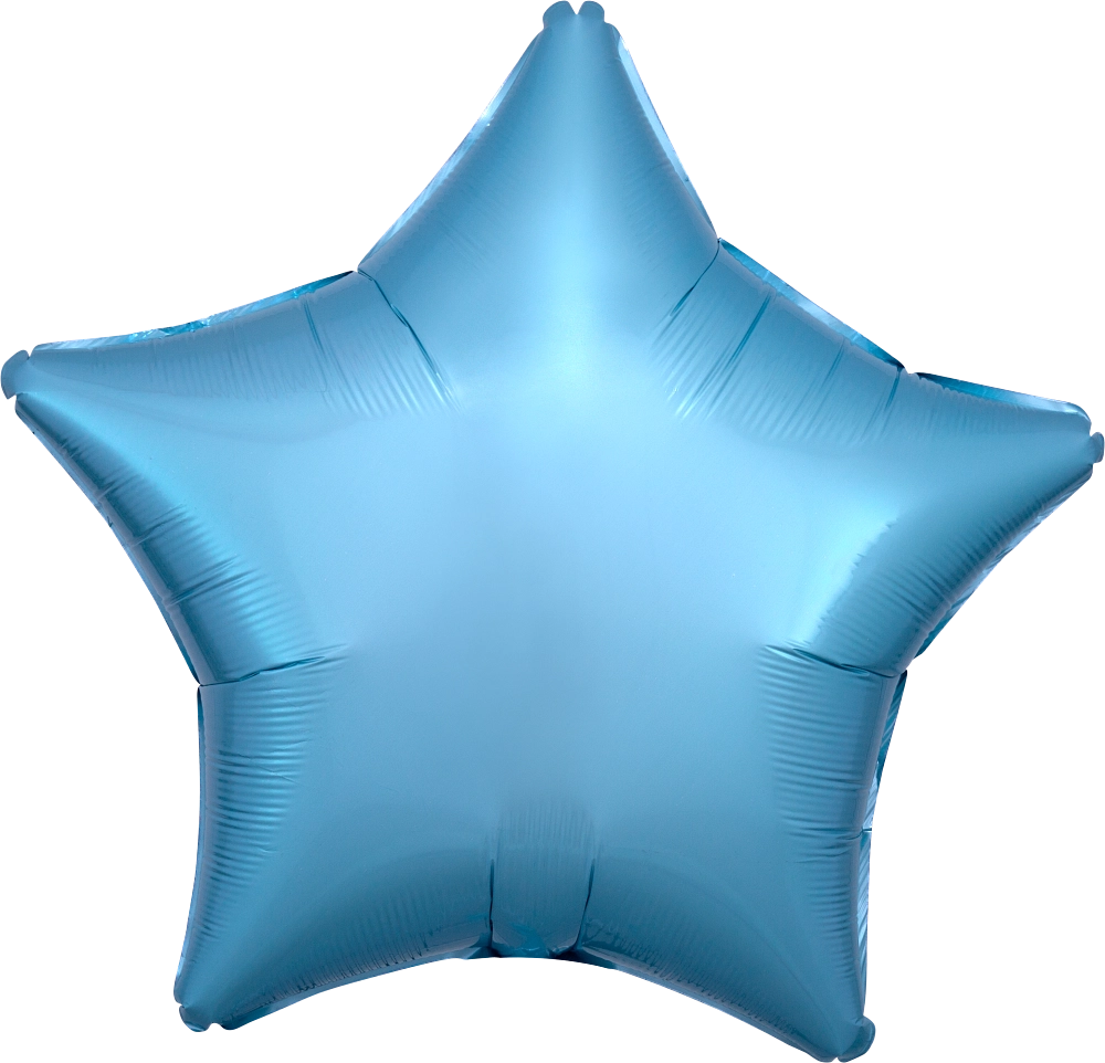 Metallic Pearl Pastel Blue Star 18" Foil Balloon