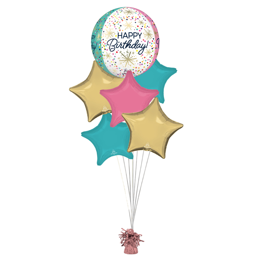 Confetti Sprinkles & Stars Birthday Balloon Bouquet