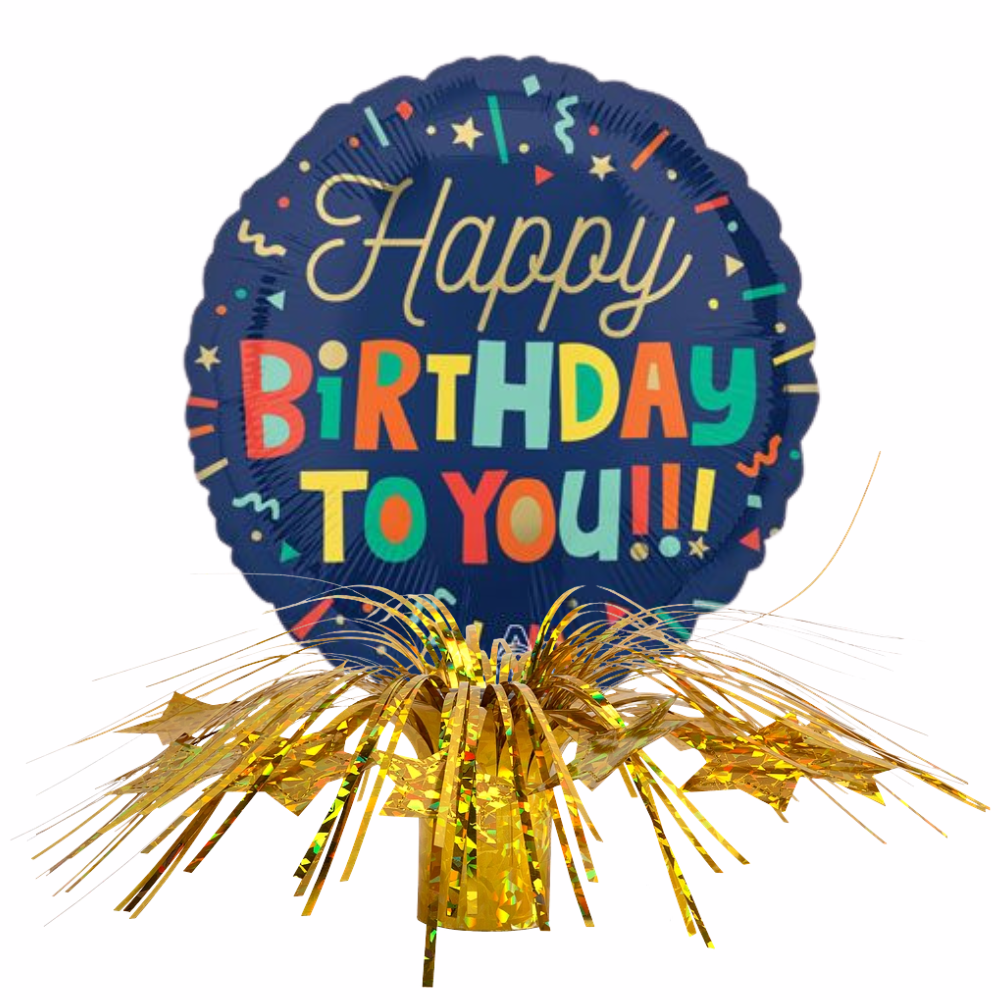 Happy Birthday To You Fringe Centerpiece