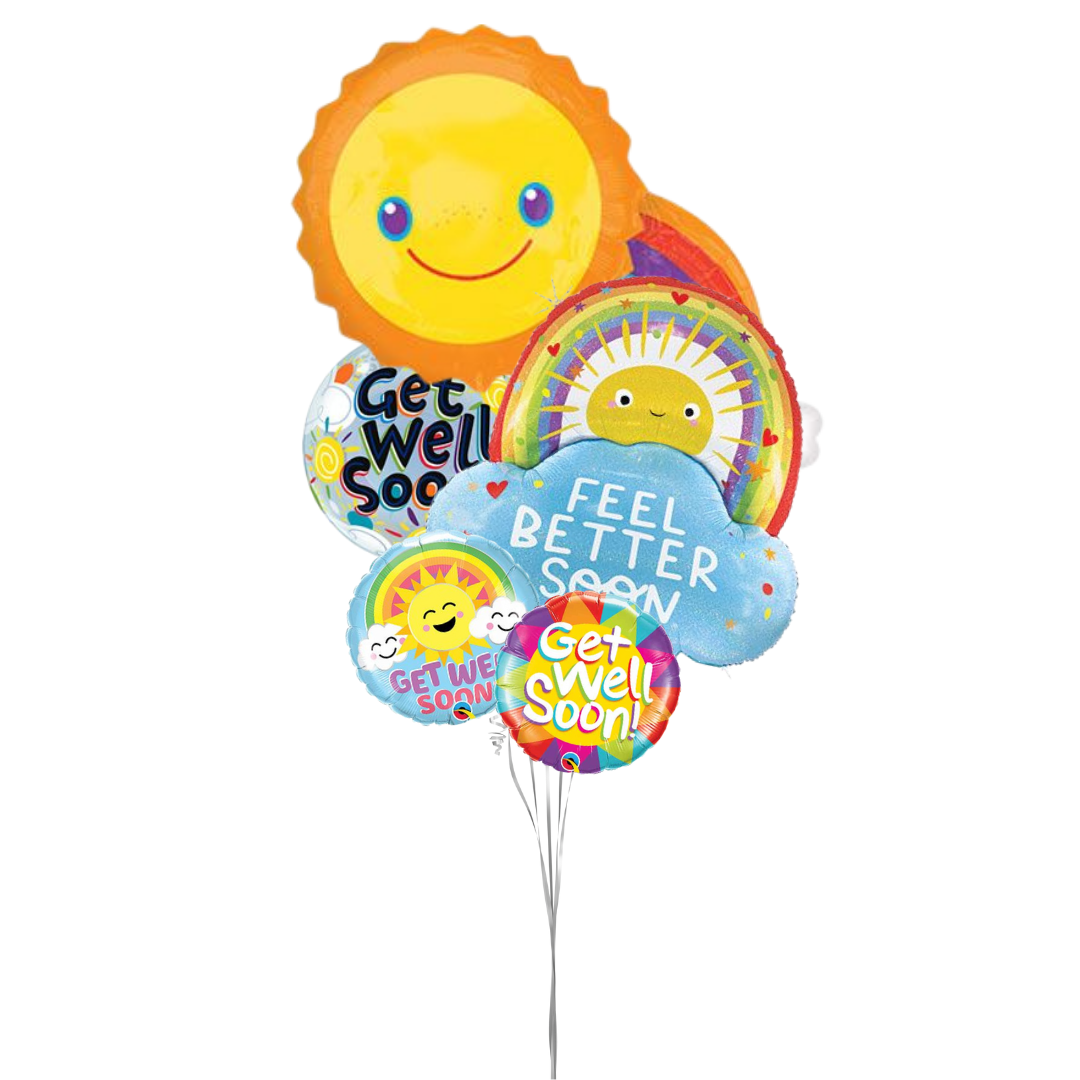 Brighter Days Ahead Get Well Hospital Balloon Bouquet