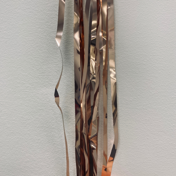 Rose Gold Hanging Streamer Balloon Tails