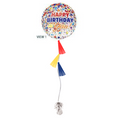 Confetti Print Birthday Tasseled Orb
