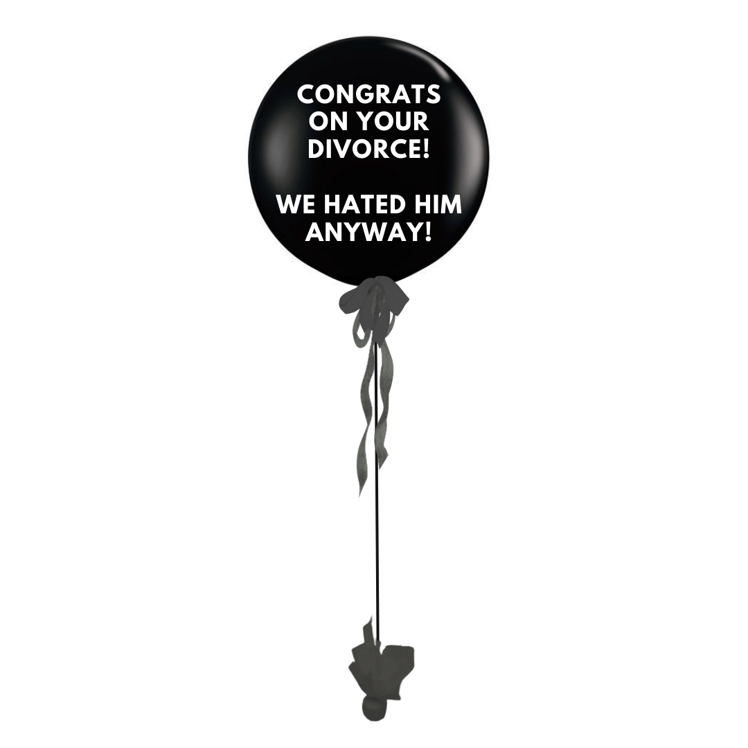 Congrats On Your Divorce Giant Gift Balloon