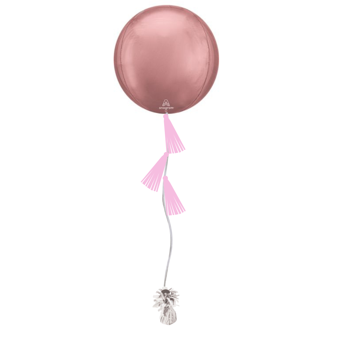 Rose Gold Tasseled Orb