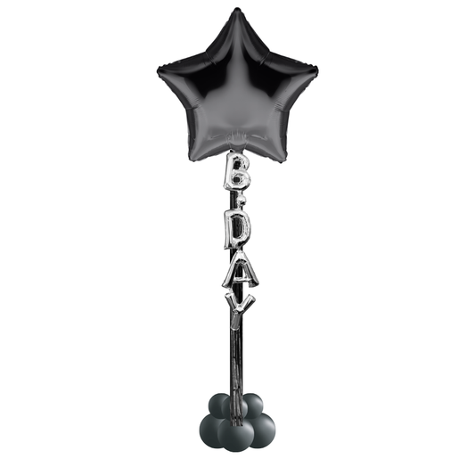 Black Star Bday Floating Column