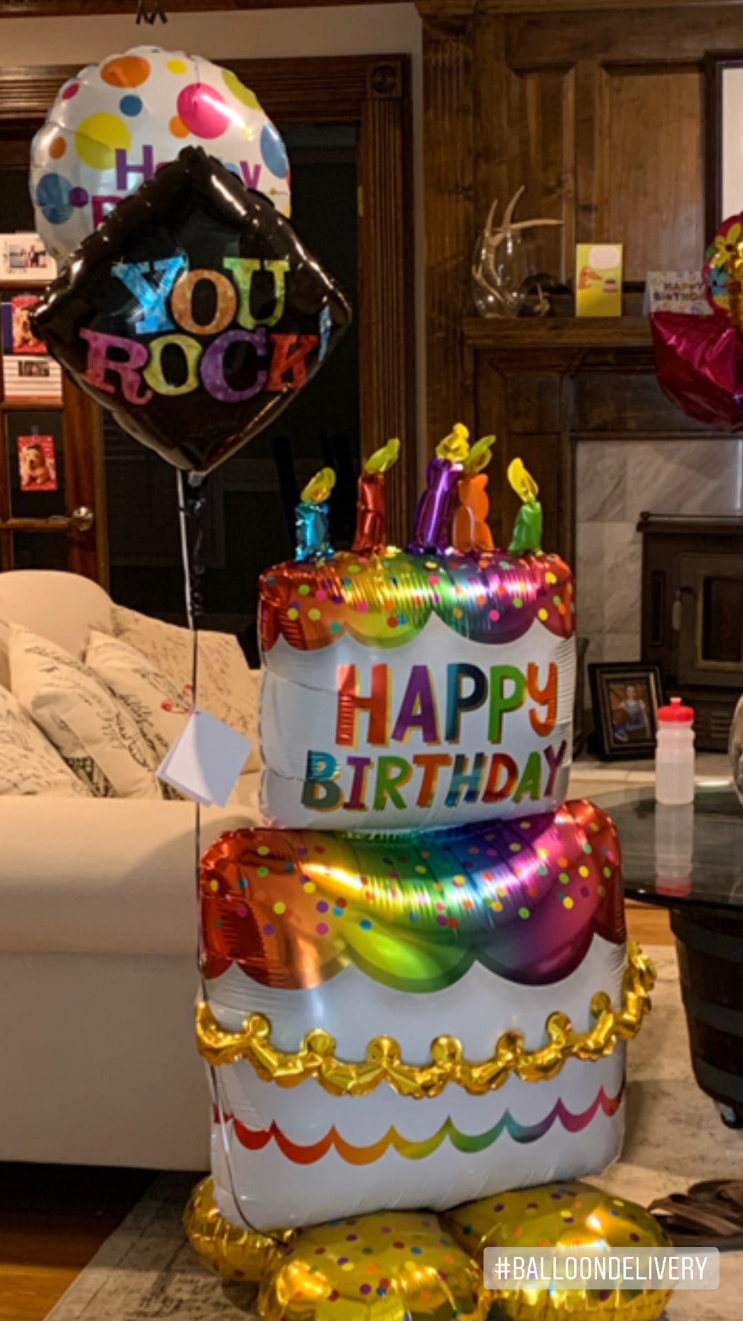Giant Birthday Cake Airloonz Balloon (53 Inch)