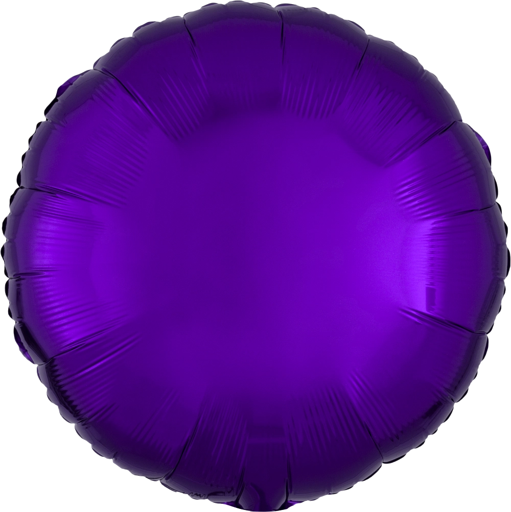 Metallic Purple Circle 18" Foil Balloon