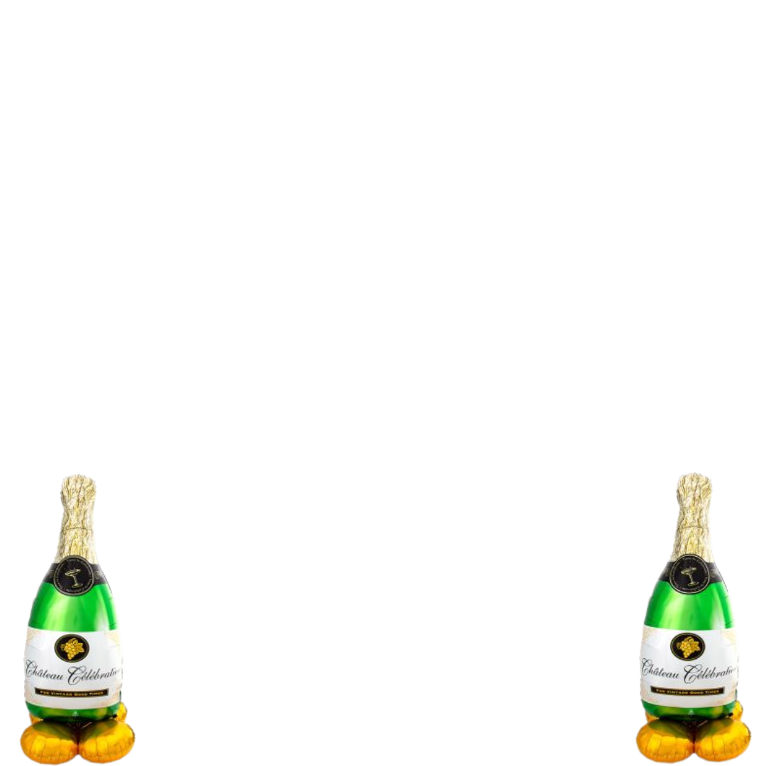 Airloonz Giant Bubbly Celebration Bottle (DECOR OPTIONS AVAILABLE)