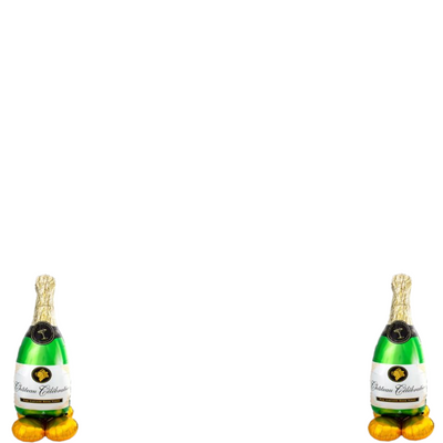 Airloonz Giant Bubbly Celebration Bottle (DECOR OPTIONS AVAILABLE)
