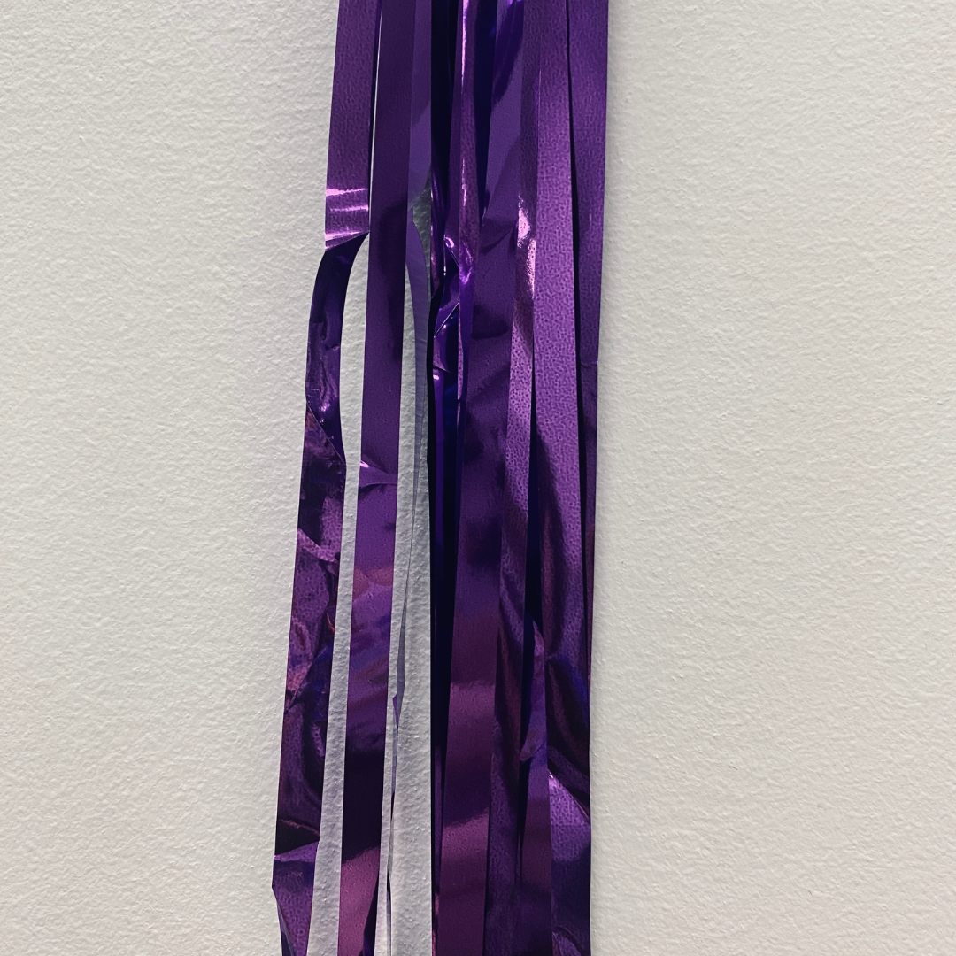 Violet Hanging Streamer Balloon Tails