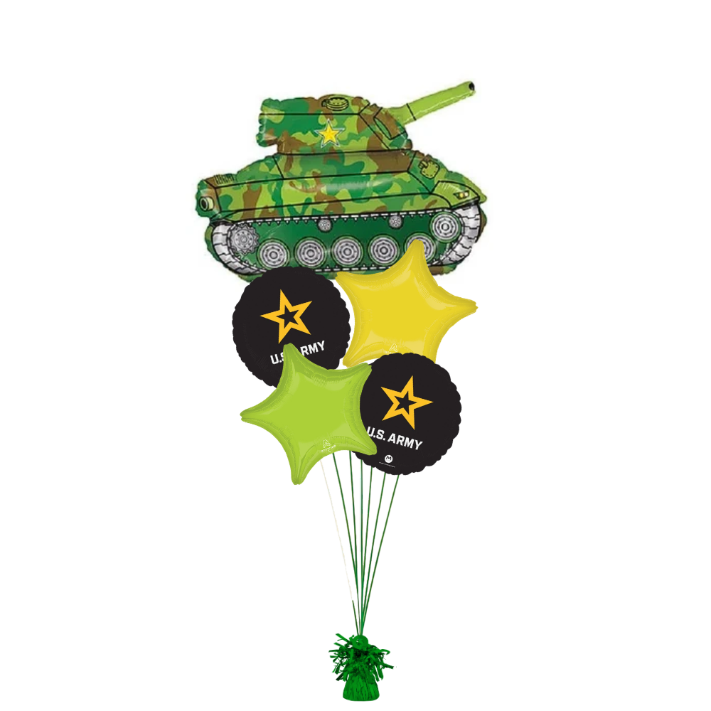 Classic Army Tank Balloon Bouquet