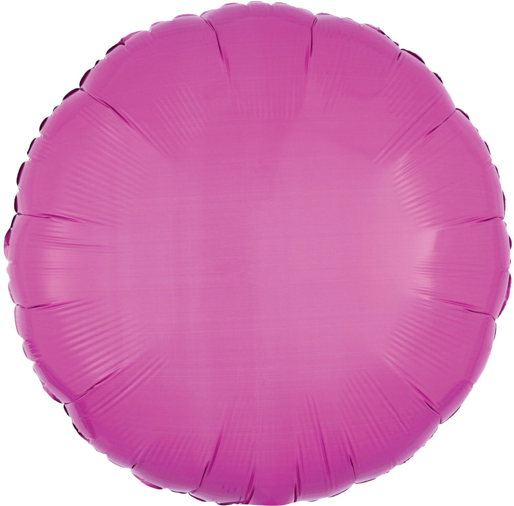 Bright Bubblegum Pink Circle 18" Foil Balloon