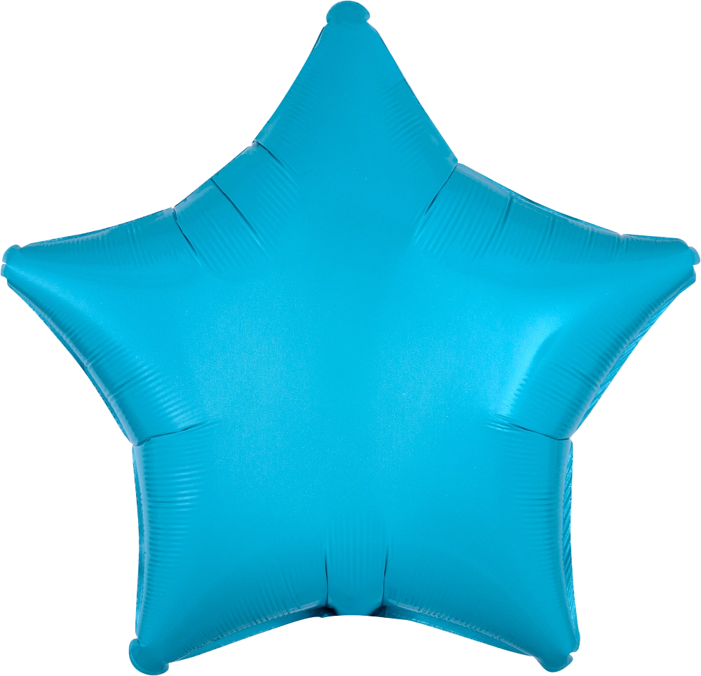 Caribbean Blue Star 18" Foil Balloon