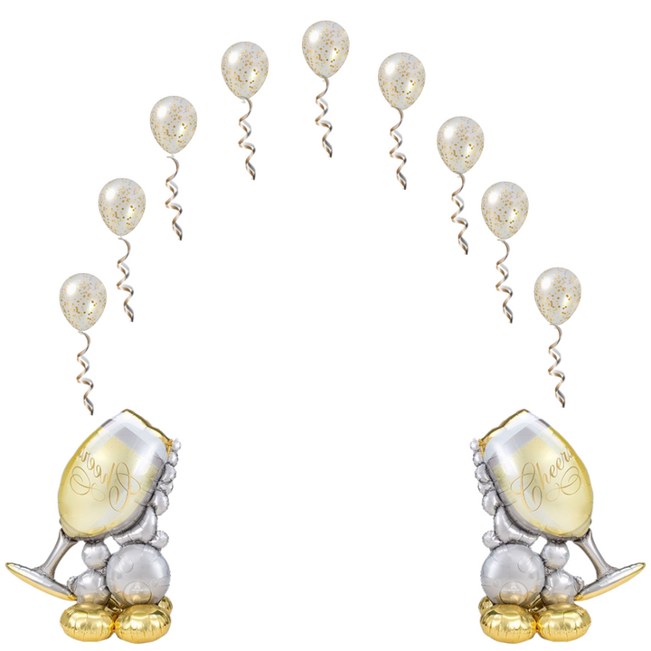 Giant Champagne Glass Airloonz Balloon (49 Inch)