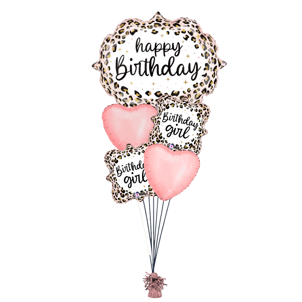 Birthday Girl Leopard Birthday Bouquet