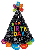 Happy Birthday Doodles Hat Balloon (31 Inch)