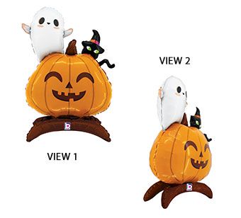 Airloonz Junior LRG SHP JACK-O-LANTERN STAND UP AIR FILL 30"