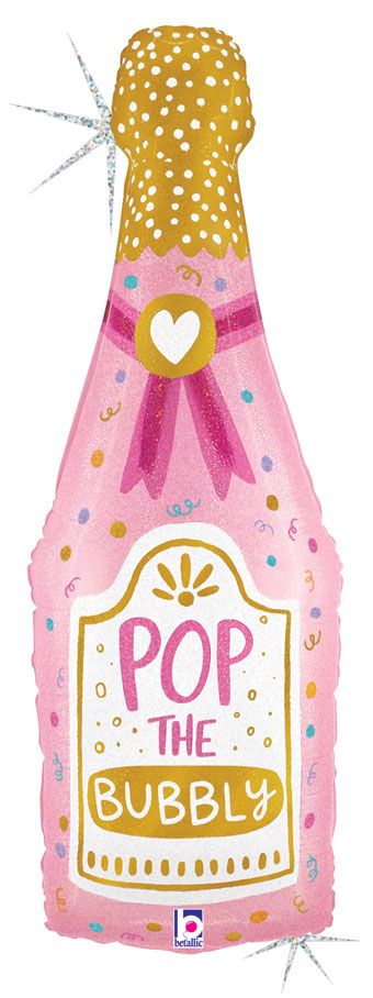 Pop the Bubbly Champagne Bottle Balloon (37 Inch)