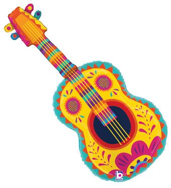 Festive Guitar Balloon (35 Inch)