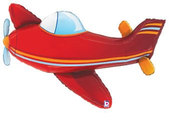 Vintage Airplane Balloon (37 Inch)