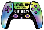Level Up on Your Birthday Ombre Controller Foil Balloon
