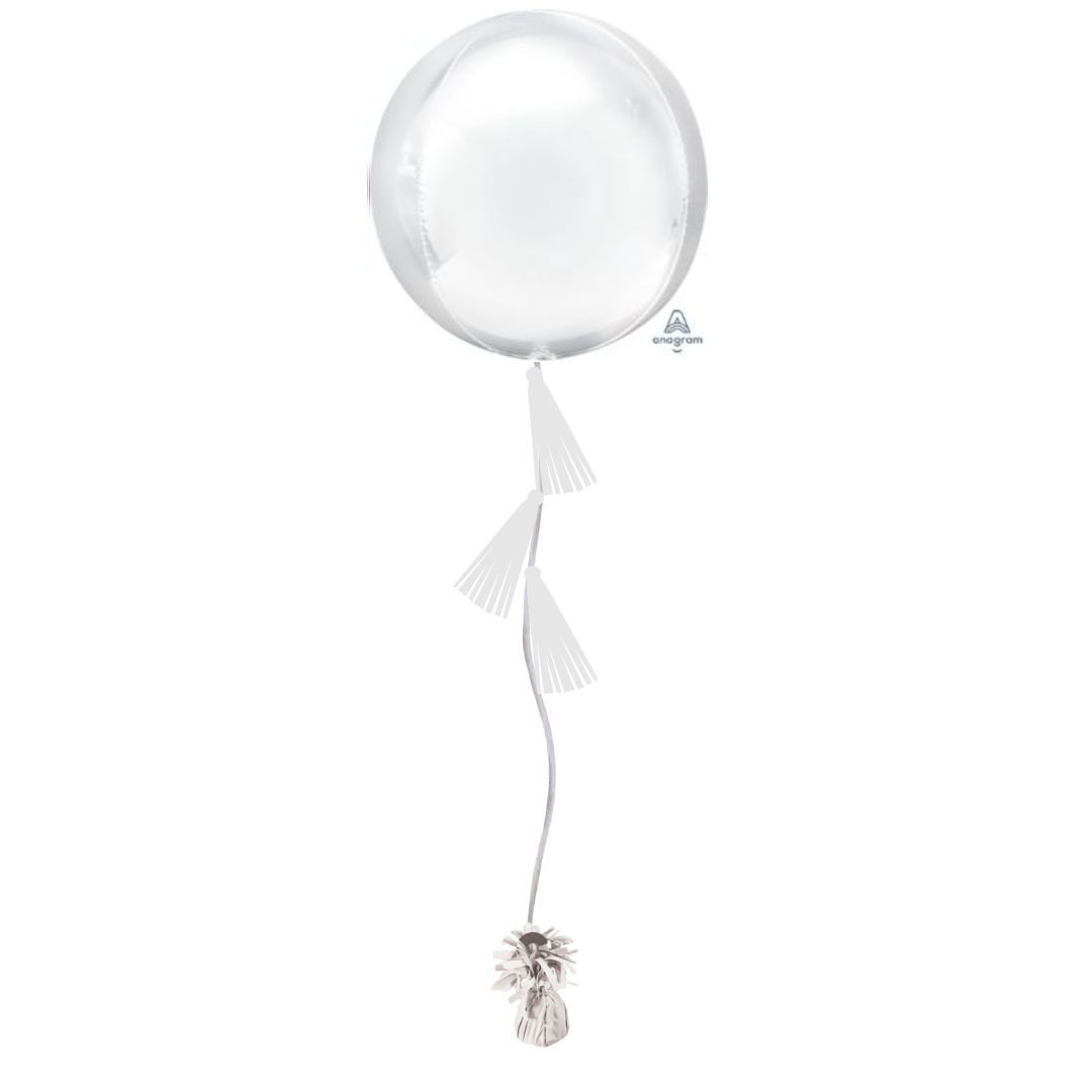 White Tasseled Orb