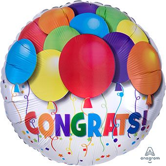 Congrats Bold Balloons 18" Foil Balloon