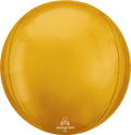 Yellow Gold Solid Orbz Balloon (15 Inch)
