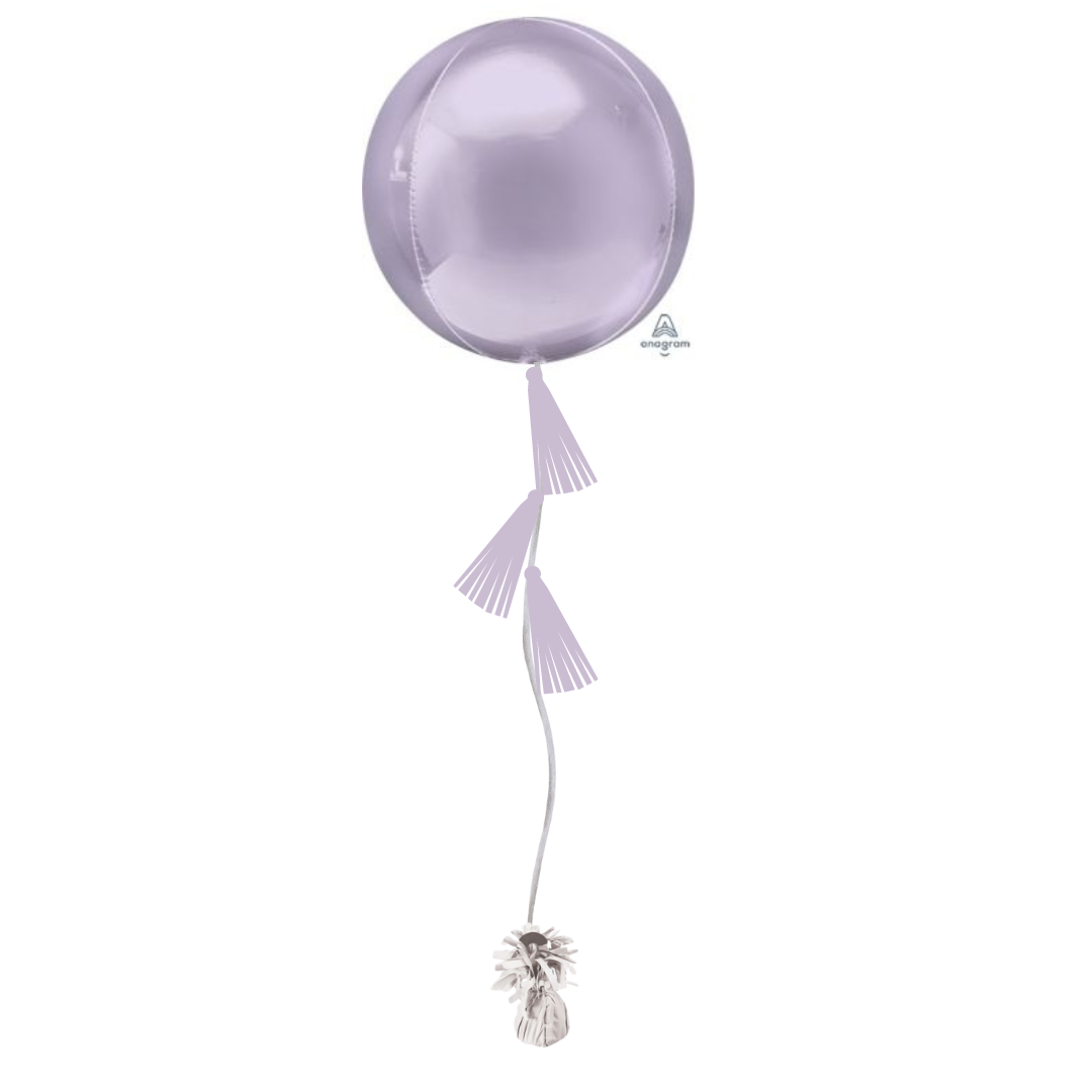 Pastel Lilac Tasseled Orb