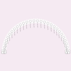 Custom String of Pearl Indoor Balloon Arch