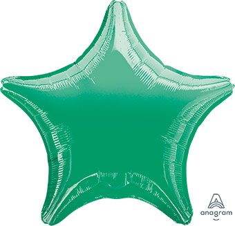 Dark Green Star Balloon (18 Inch)