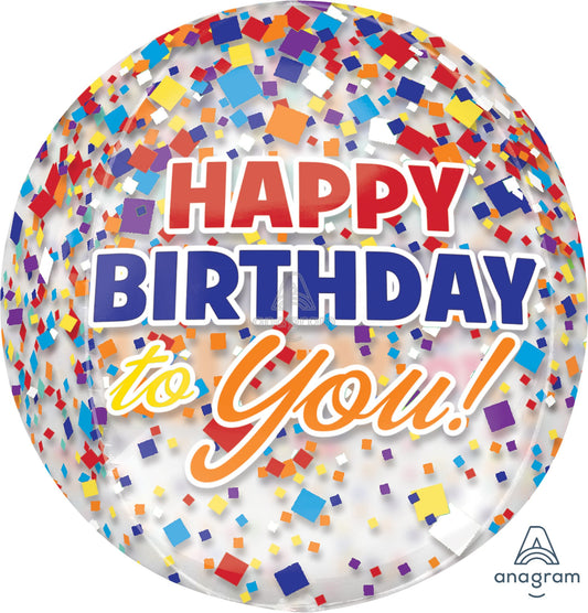 Happy Birthday To You Orbz Balloon (16 Inch)