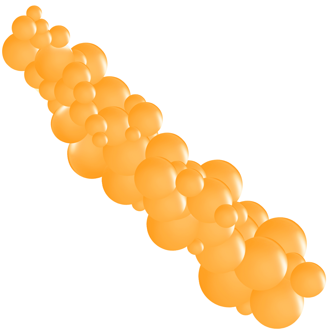 Orange Balloon Garlands