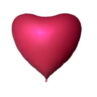Jumbo Red Heart Foil Balloon with Weight (68 Inch)