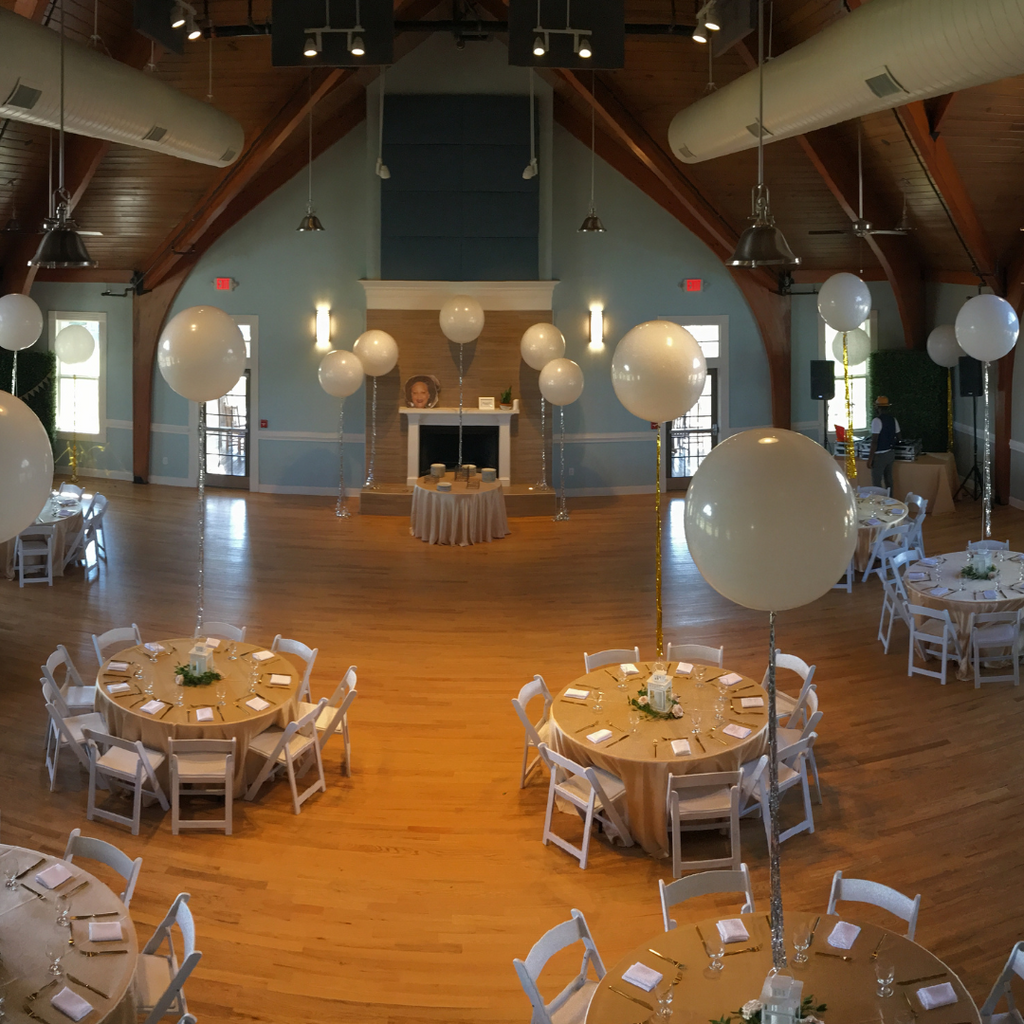 Pale Pink Hanging Streamer Balloon Tails