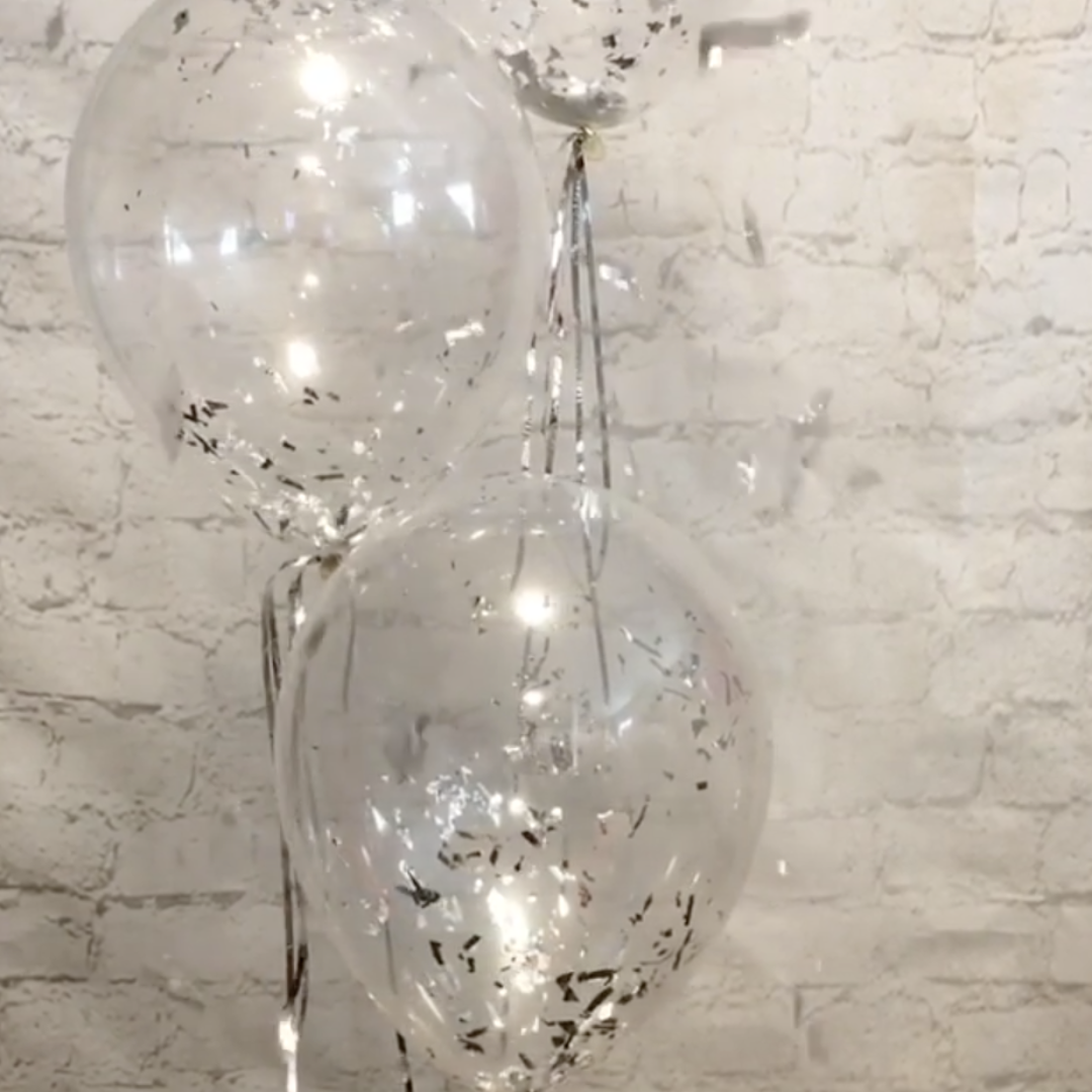 Rose Gold Hanging Streamer Balloon Tails