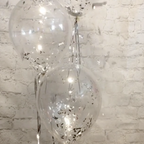 Pale Pink Hanging Streamer Balloon Tails